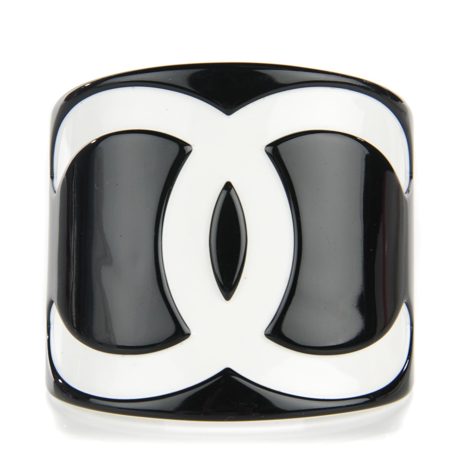 Resin CC Wide Cuff Black White