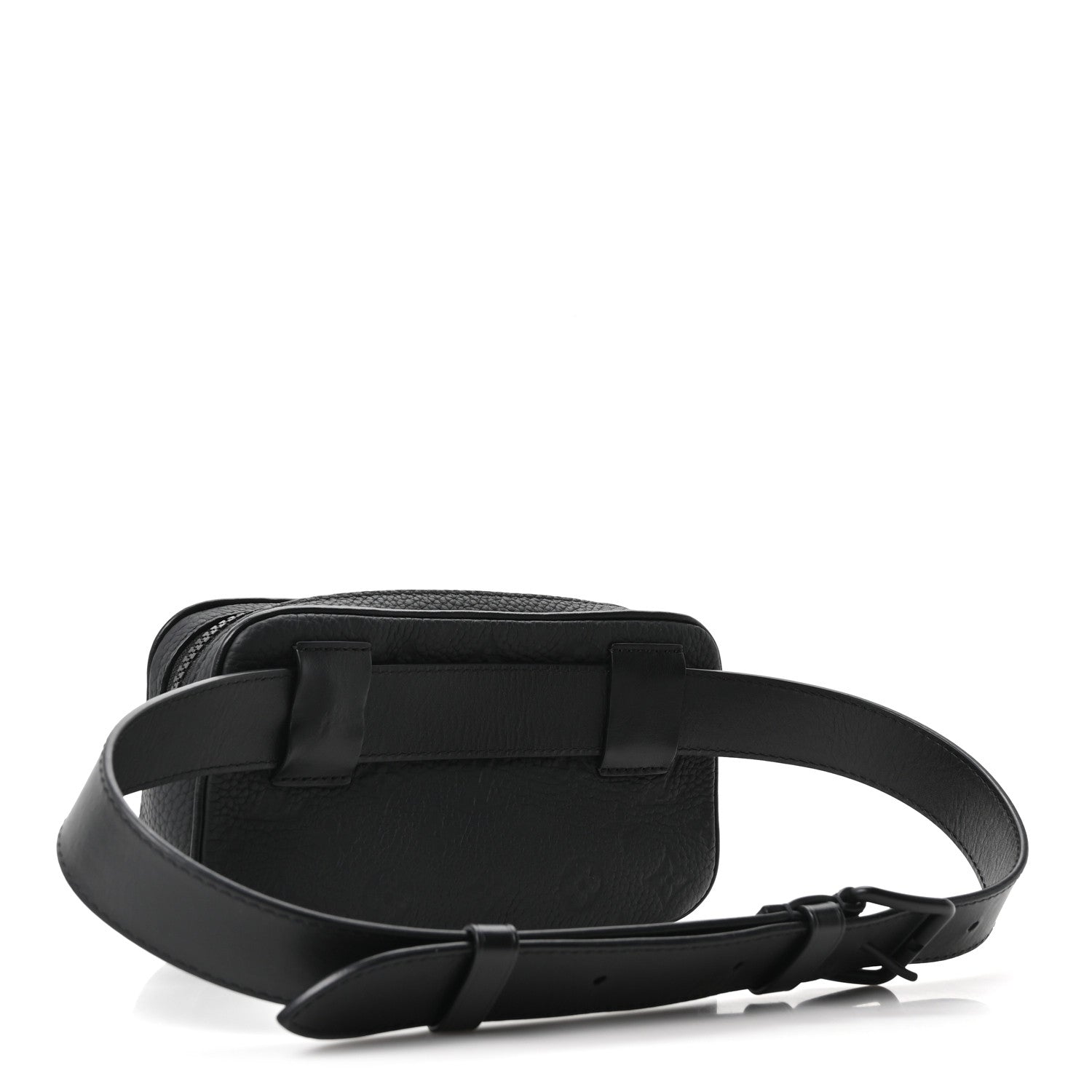 Louis Vuitton Taurillon Monogram Uniformes Solar Ray Soft Pochette Volga Belt Bag Black 2 of 9