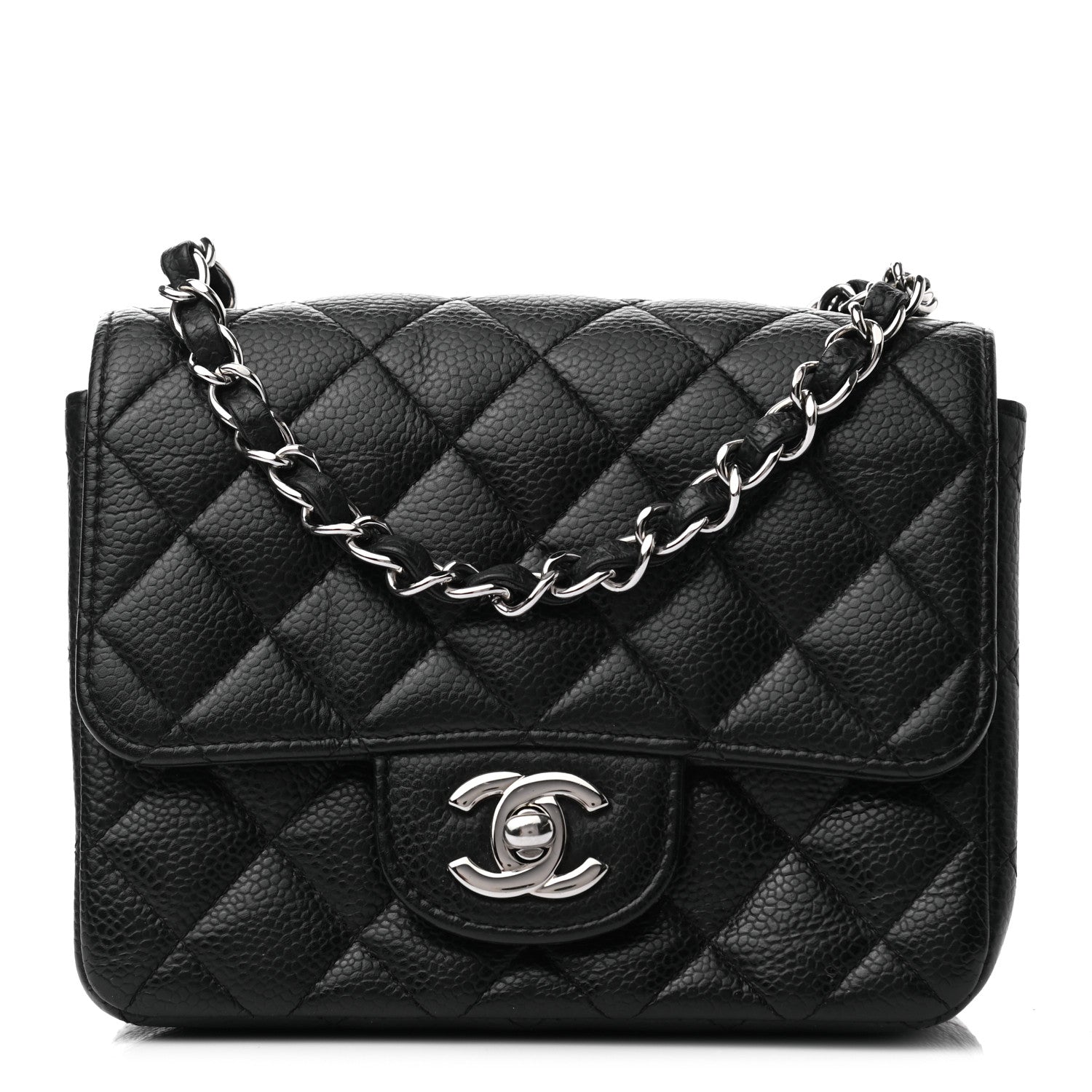 Chanel Caviar Quilted Mini Square Flap Black 1 of 9