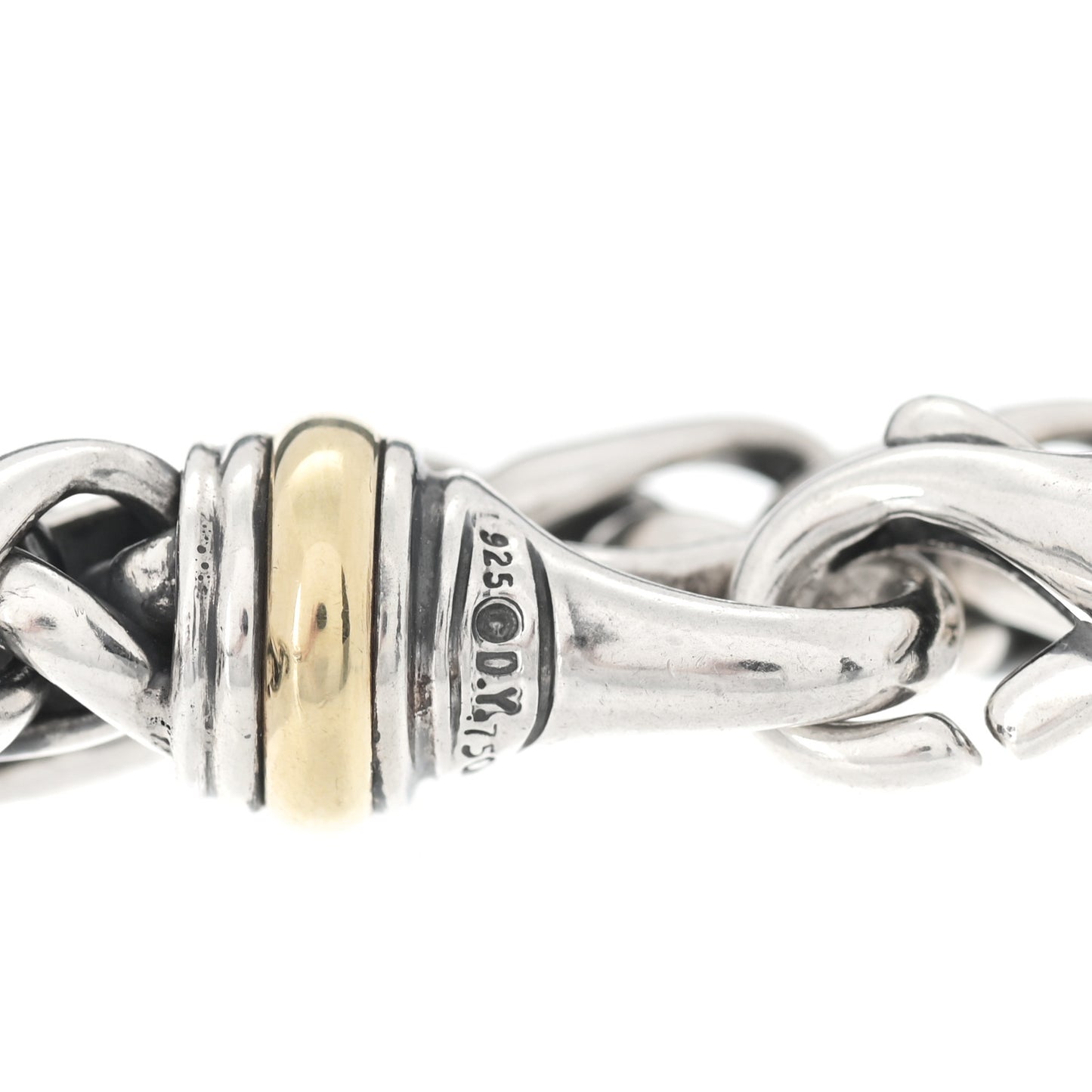 Sterling Silver 14K Yellow Gold 6mm Wheat Chain Bracelet