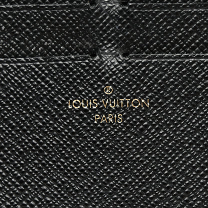 Louis Vuitton Calfskin Felicie Chain Wallet Card Holder Insert Black 6 of 9