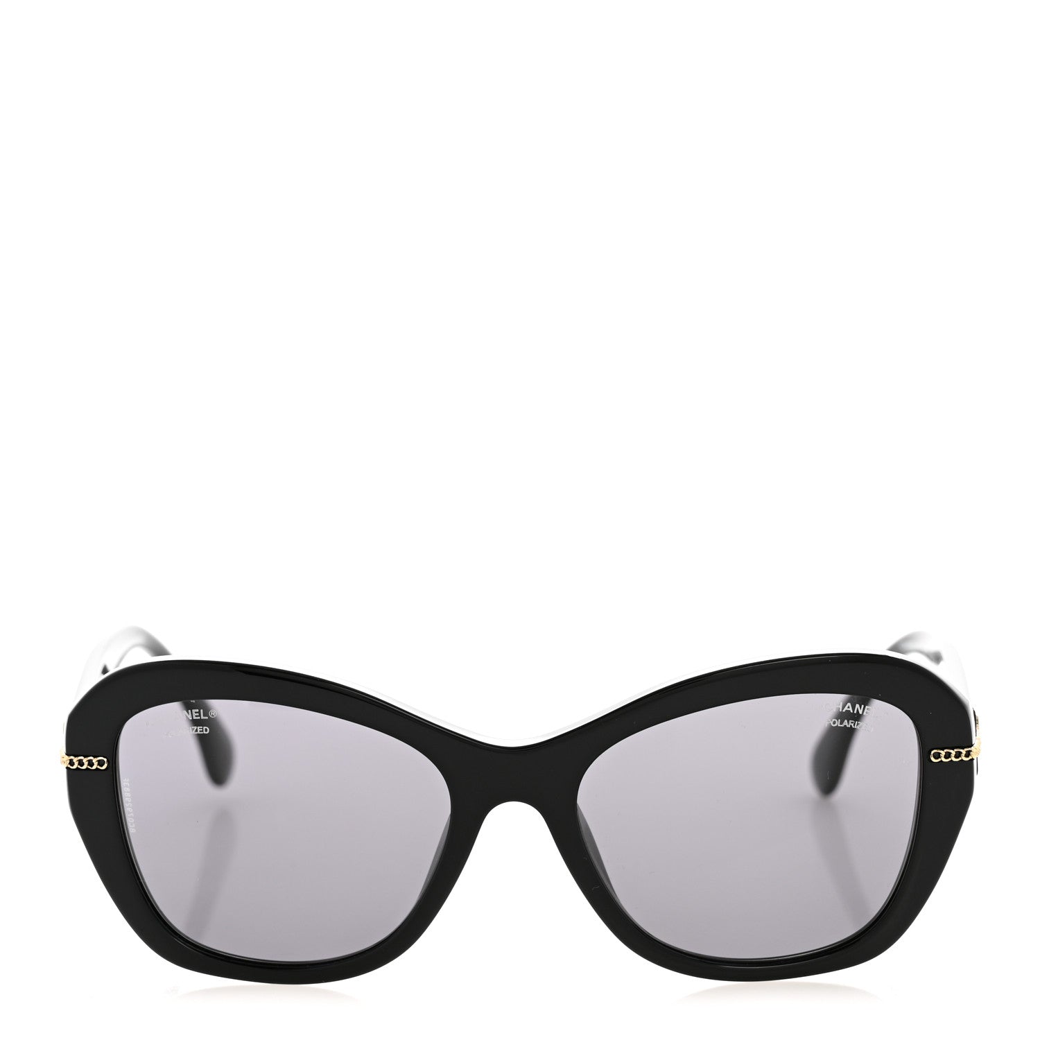 Chanel Acetate Polarized CC Butterfly Sunglasses 5510 Black