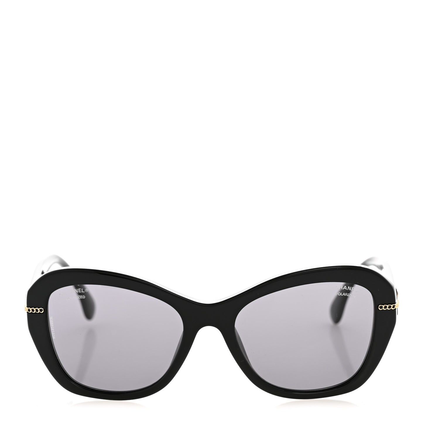 Acetate Polarized CC Butterfly Sunglasses 5510 Black