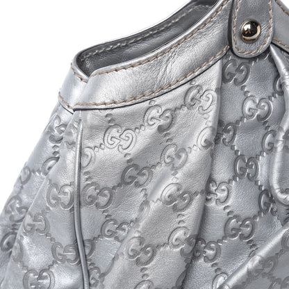 Gucci Guccissima Medium Sukey Tote Silver 16 of 17