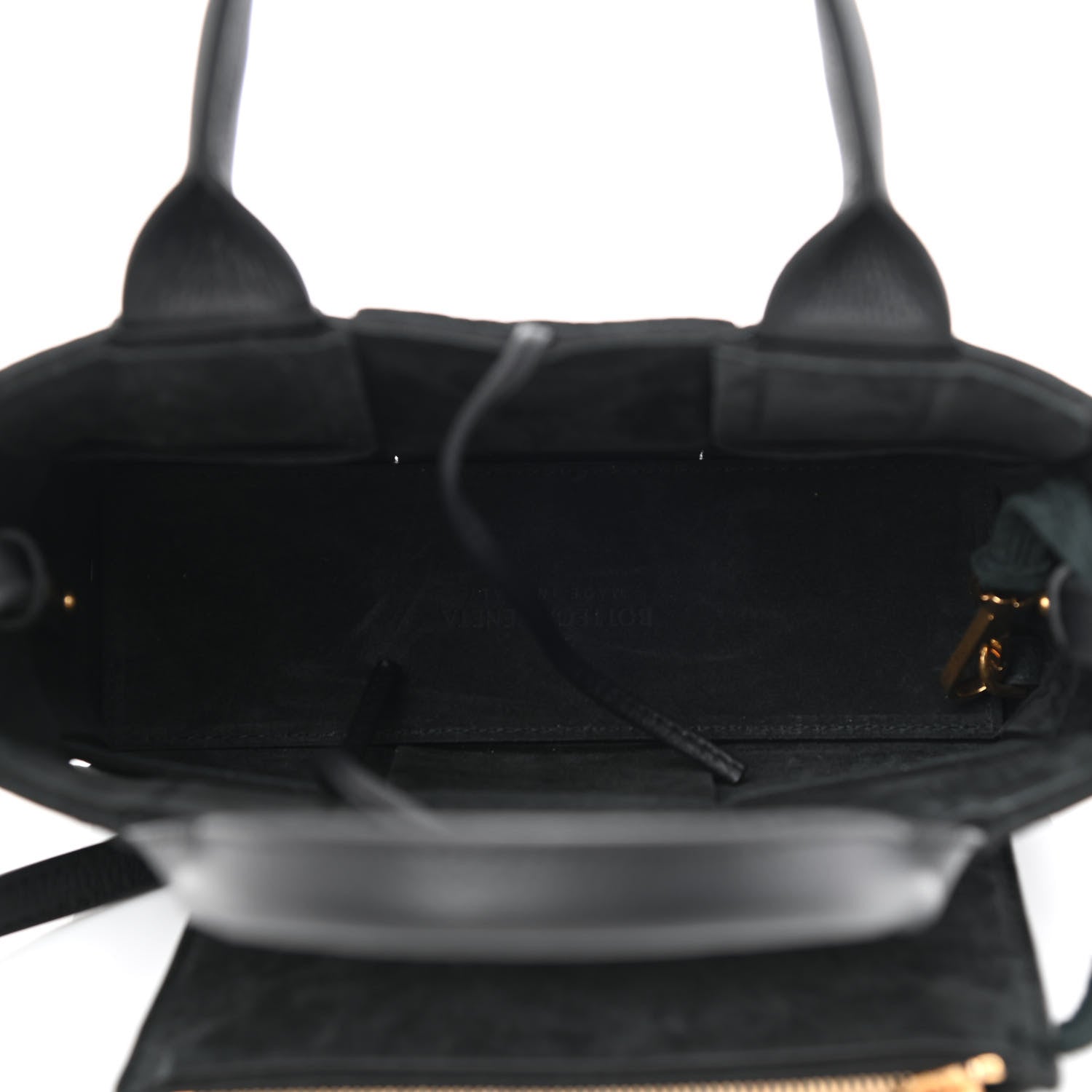 Bottega Veneta Grained Calfskin Maxi Intrecciato Mini Arco Tote Black 6 of 12