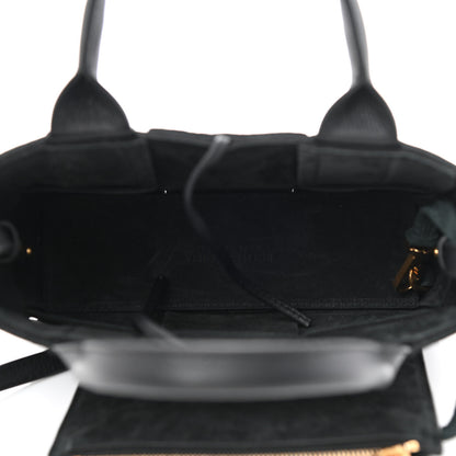 Bottega Veneta Grained Calfskin Maxi Intrecciato Mini Arco Tote Black 6 of 12