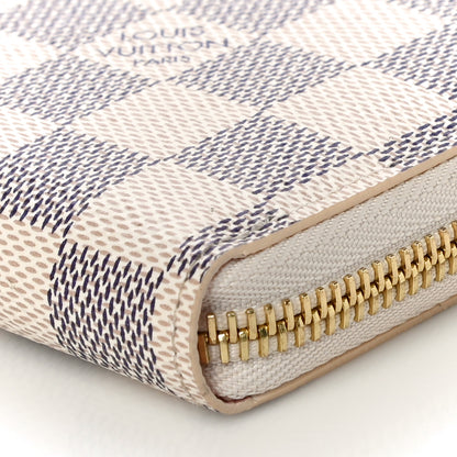 Louis Vuitton Damier Azur Clemence Wallet Rose Ballerine 9 of 10