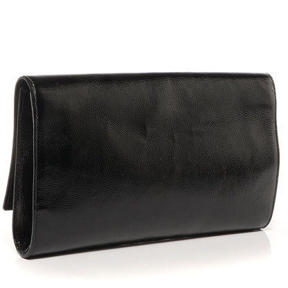 Saint Laurent Patent Monogram Large Belle De Jour Clutch Black 3 of 7