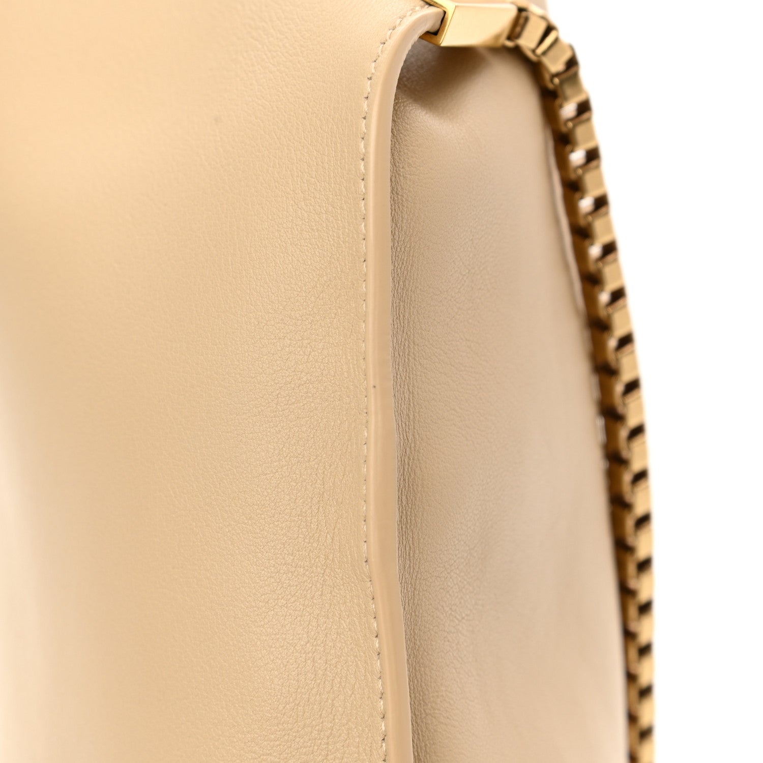 Saint Laurent SAINT LAUREN Smooth Calfskin Small Suzanne Hobo Ivory Natural 24 of 25