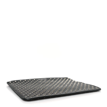 Alexander McQueen Calfskin Studded Skull Zip Pouch Black 4 of 9