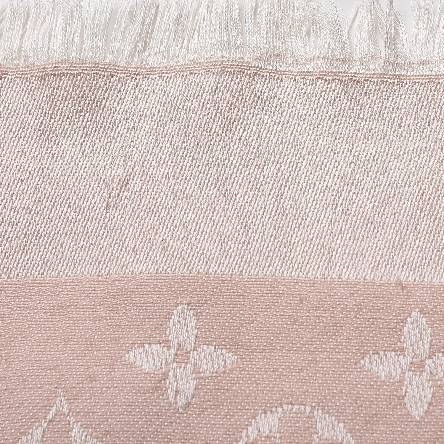 Louis Vuitton Silk Wool Monogram Denim Shawl Pink 10 of 11