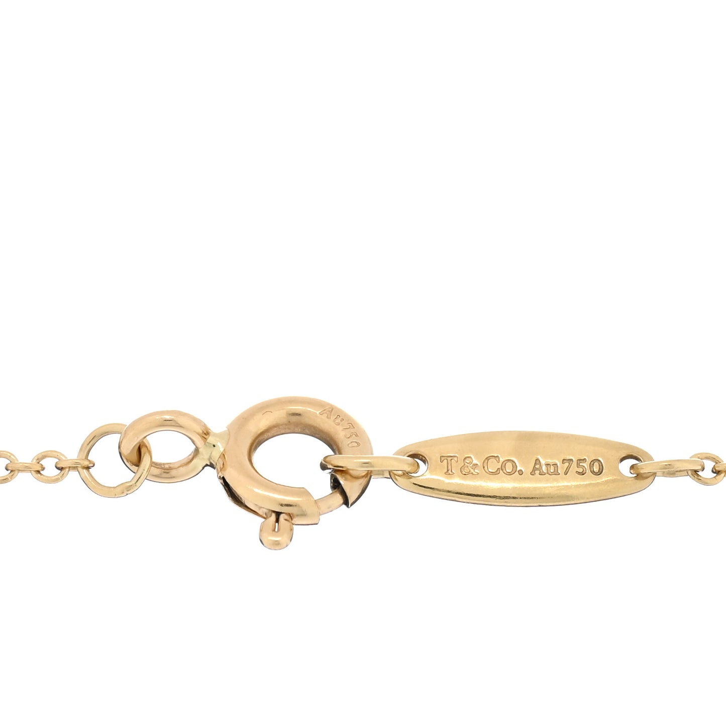 18K Yellow Gold Diamond .08ct Elsa Peretti Diamonds By The Yard Bracelet