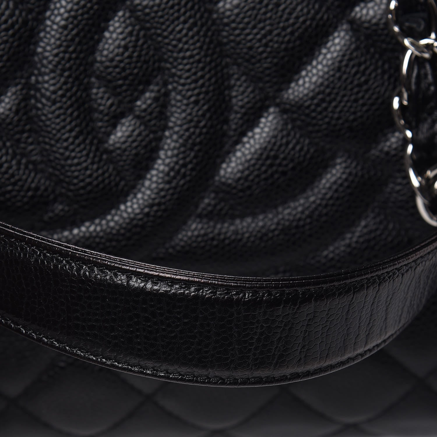 Chanel Caviar Quilted XL Grand Shopping Tote GST Black 10 of 11