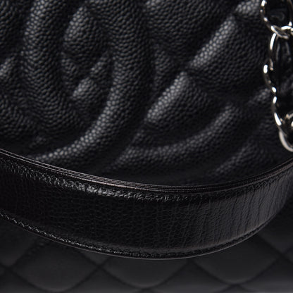 Chanel Caviar Quilted XL Grand Shopping Tote GST Black 10 of 11