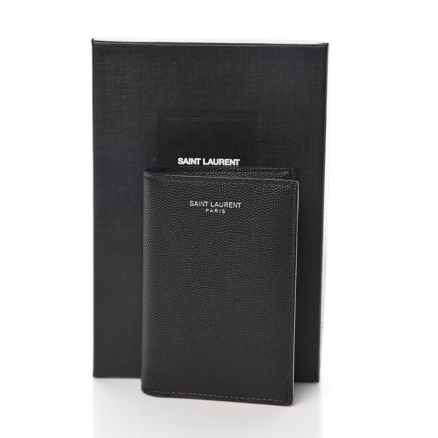 Saint Laurent Grain De Poudre Credit Card Wallet Black 6 of 6