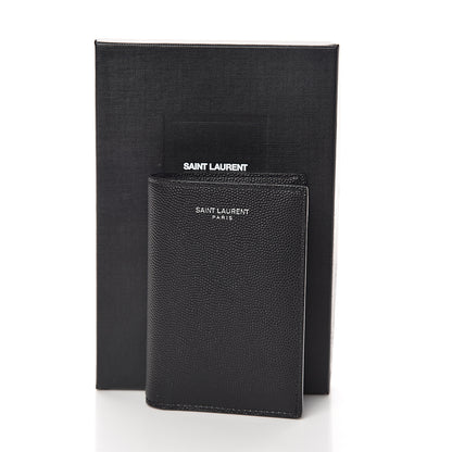 Saint Laurent Grain De Poudre Credit Card Wallet Black 6 of 6