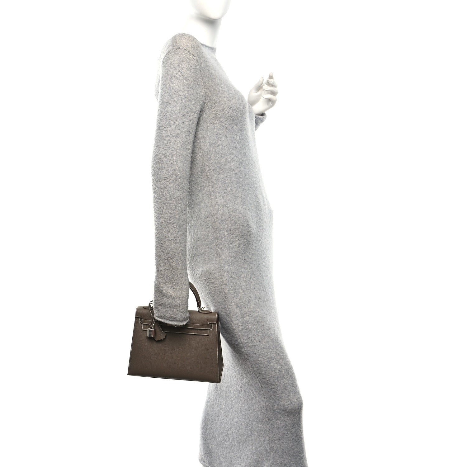 Hermes Epsom Kelly Sellier 25 Etoupe 2 of 11