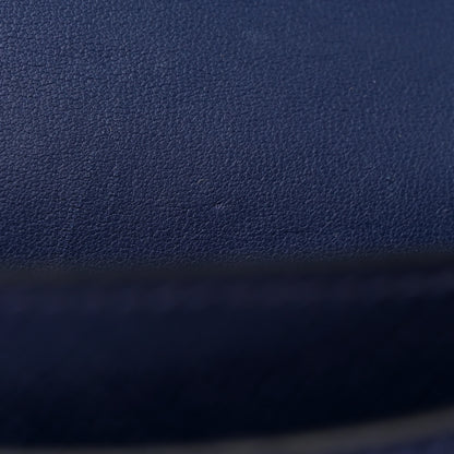 Hermes Epsom Enamel Constance 18 Bleu Saphir Orange Poppy 16 of 17