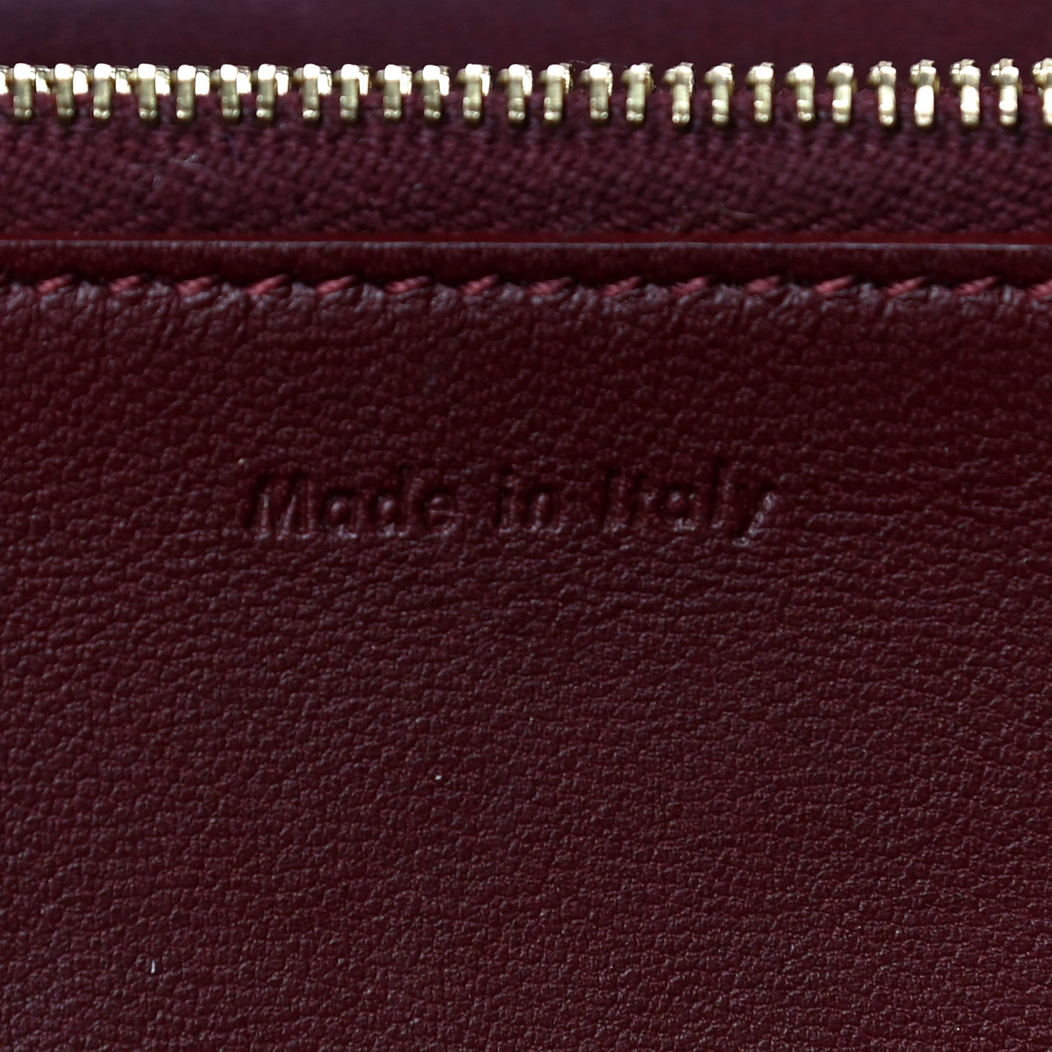 Celine Goatskin Large Flap Wallet Burgundy 6 of 15