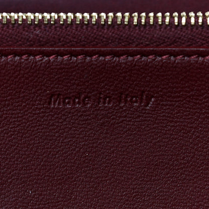 Celine Goatskin Large Flap Wallet Burgundy 6 of 15