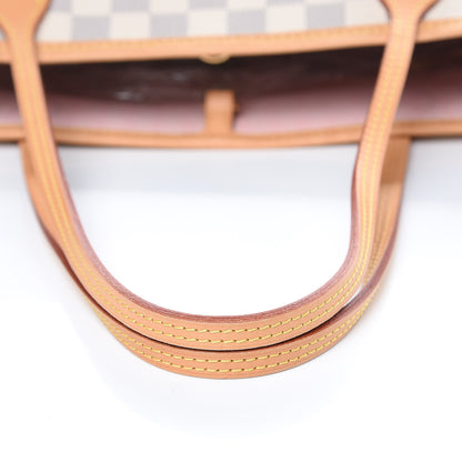 Louis Vuitton Damier Azur Neo Neverfull MM Rose Ballerine 10 of 14