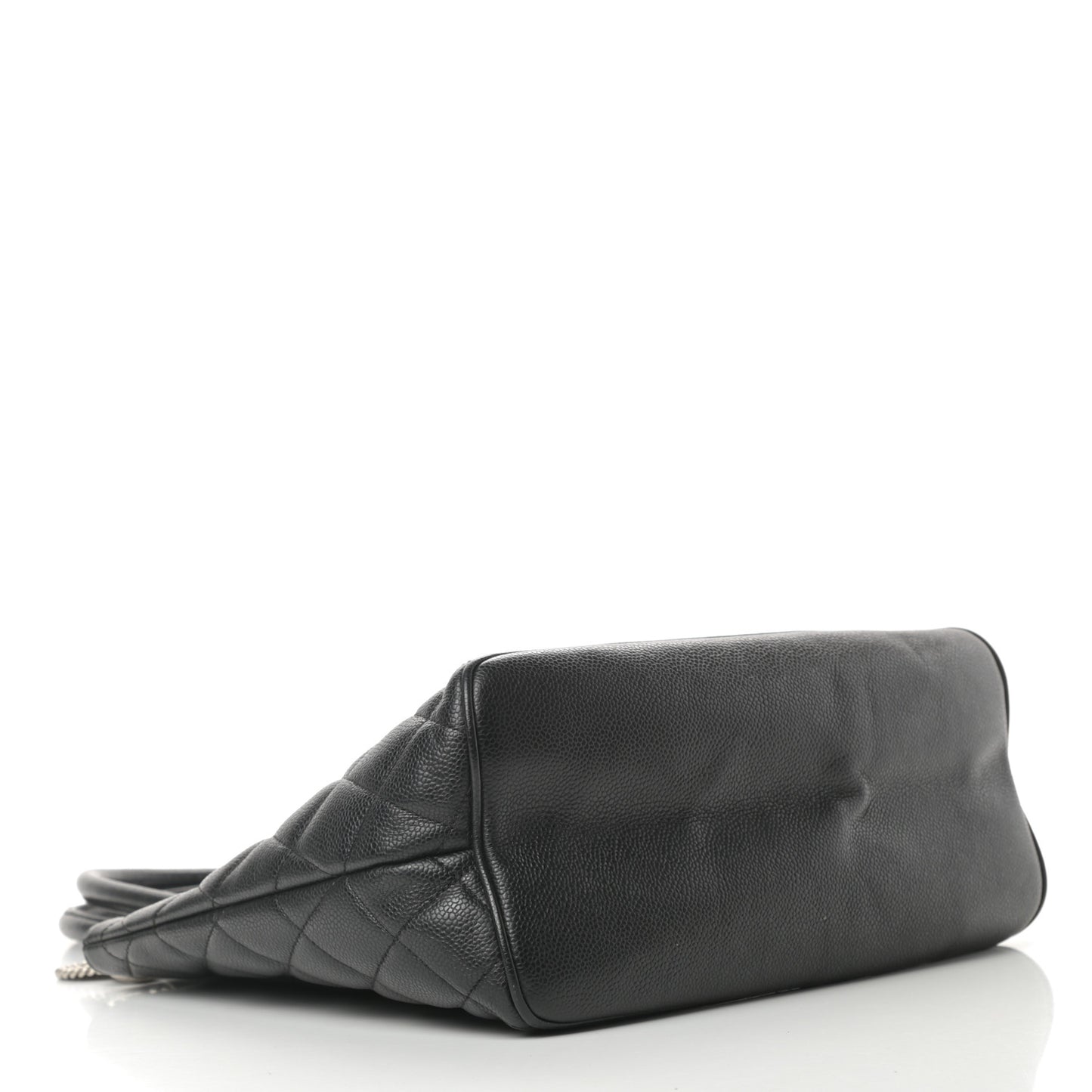 Caviar Quilted Medallion Tote Black