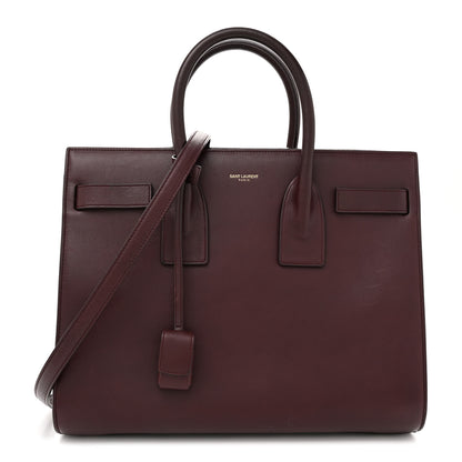Saint Laurent Calfskin Small Sac De Jour Amarena 1 of 14