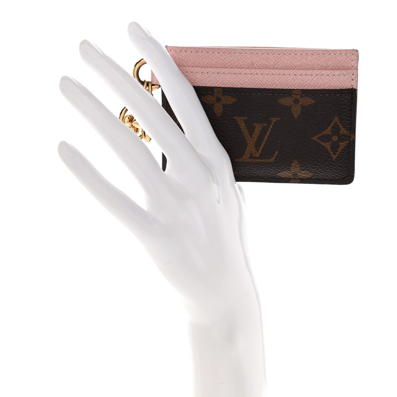 Louis Vuitton Monogram LV Charms Card Holder Rose Ballerine 2 of 7