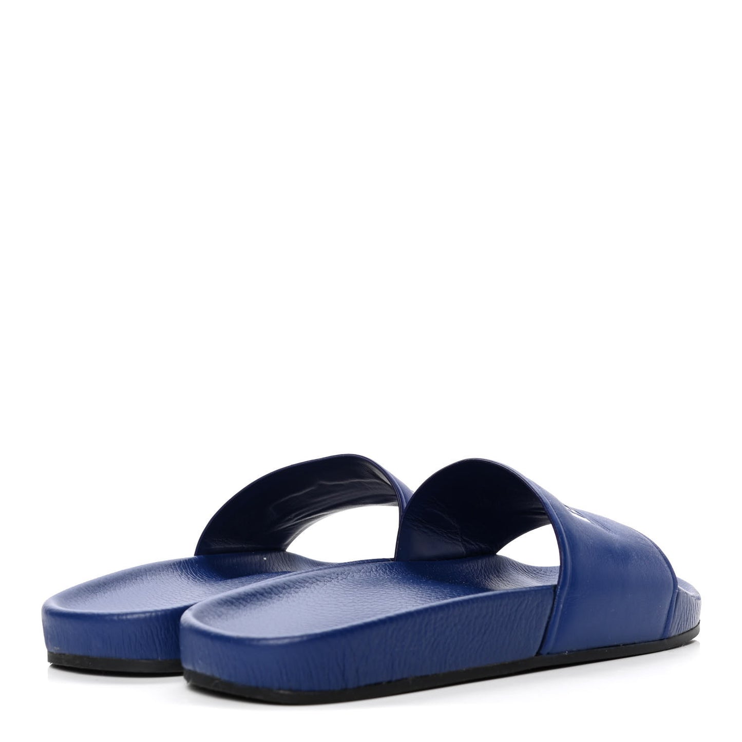 Nappa Political Campaign Logo Womens Pool Slide Sandals 39 Blue Ocean Blue White
