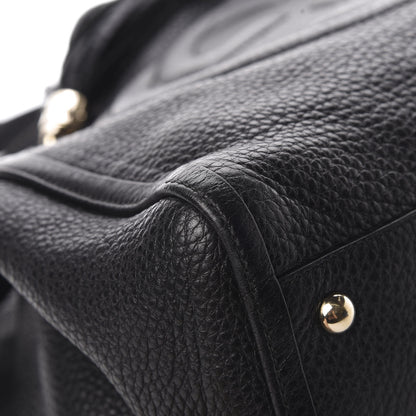 Gucci Pebbled Calfskin Medium Soho Shoulder Bag Black 9 of 15