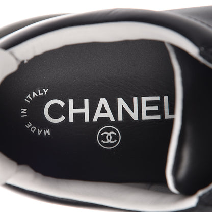 Chanel Calfskin CC Womens Sneakers 36 Black 6 of 8
