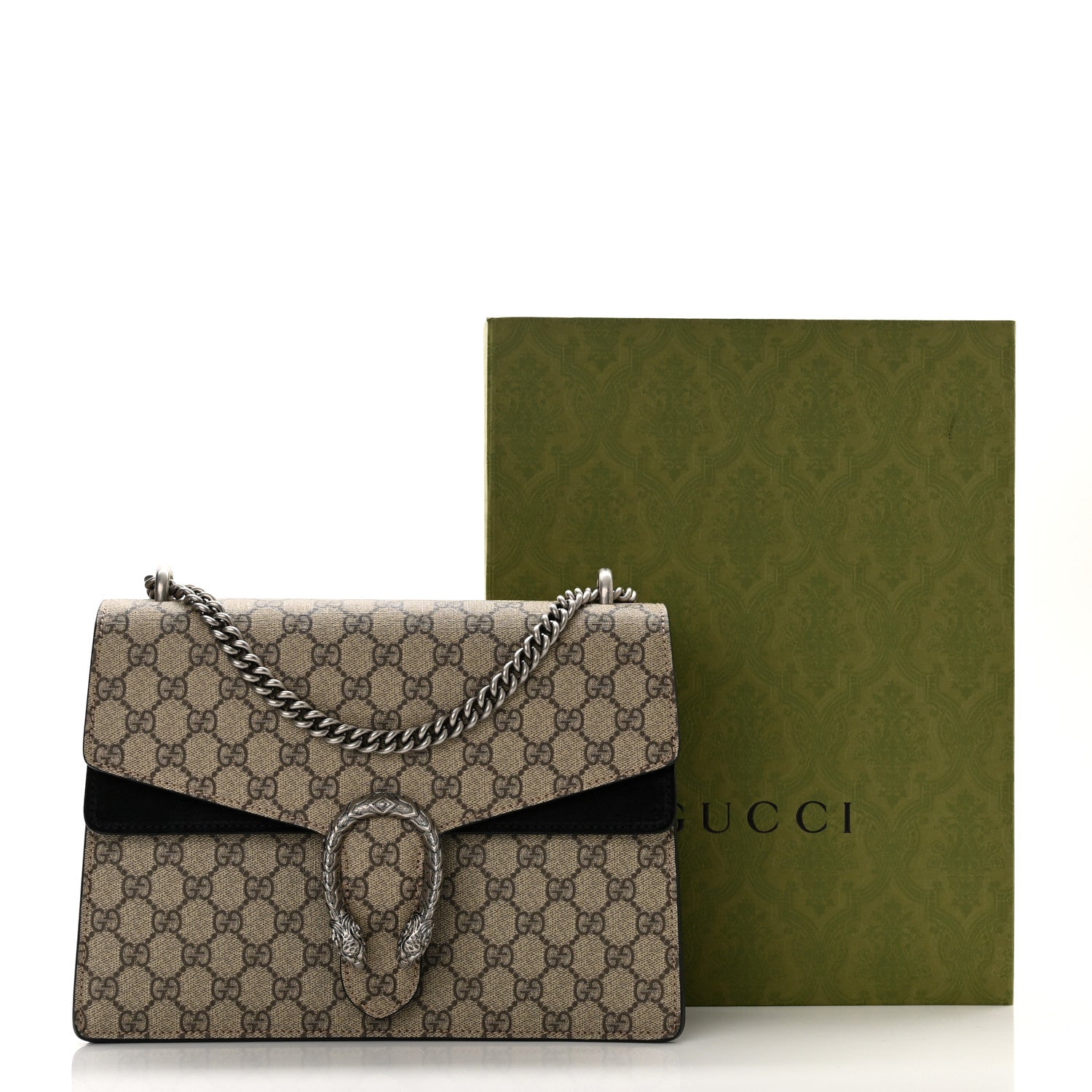 Gucci GG Supreme Monogram Medium Dionysus Shoulder Bag Black 11 of 11