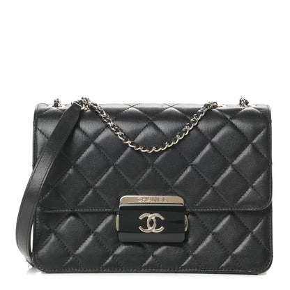 Chanel Sheepskin Quilted Beauty Lock Flap Black 1 of 13