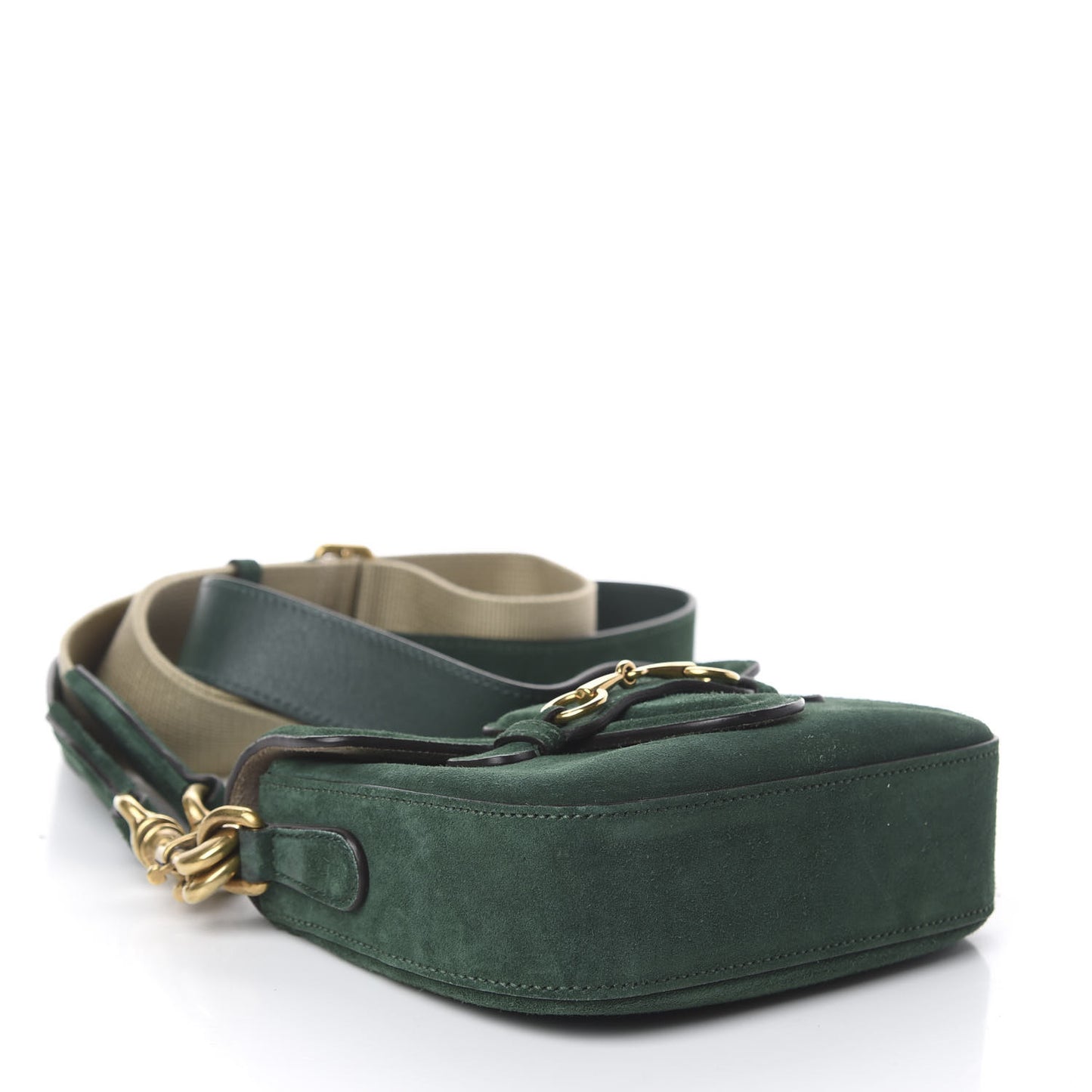 Suede Small Lady Shoulder Bag Green