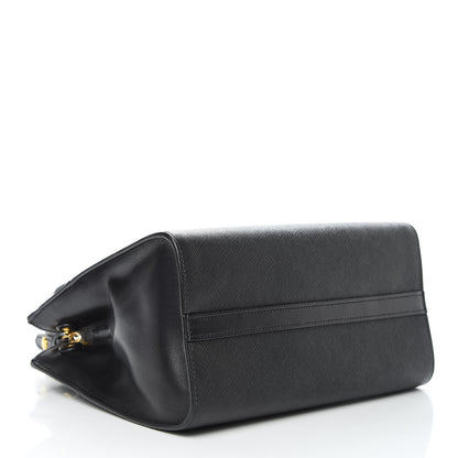 Prada Saffiano City Calfskin Small Esplanade Tote Black 4 of 8