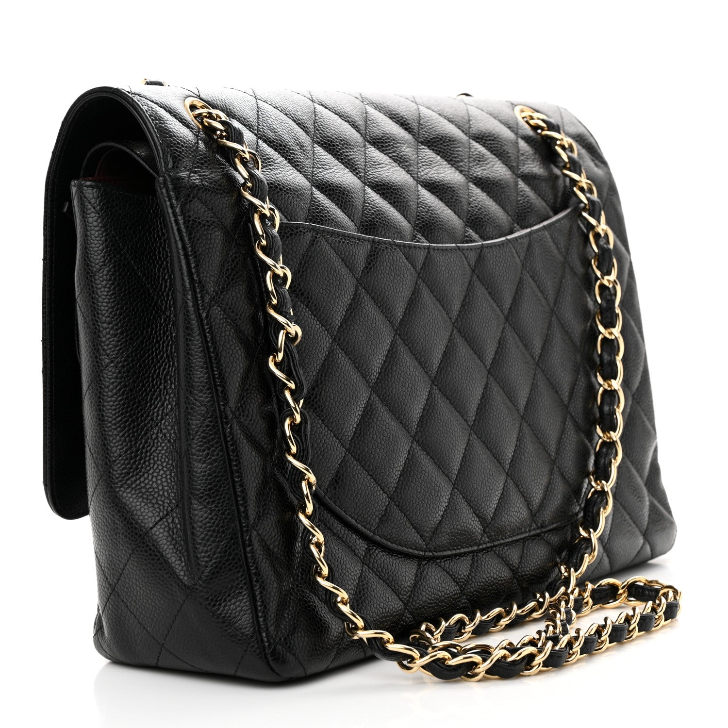 Chanel Caviar Quilted Maxi Double Flap Black 3 of 22