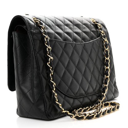 Chanel Caviar Quilted Maxi Double Flap Black 3 of 22
