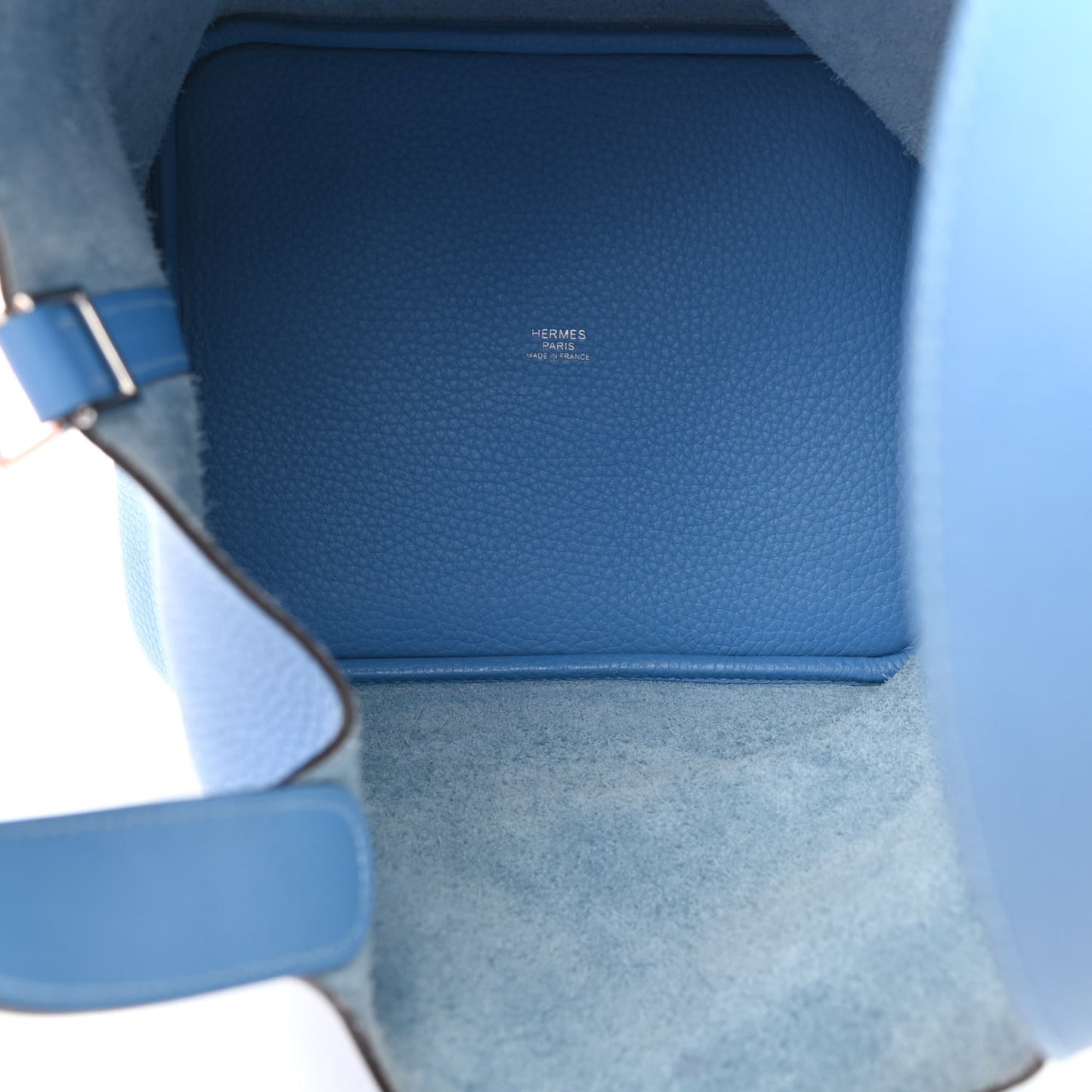 Taurillon Clemence Swift Picotin Lock 22 MM Bleu Paradis