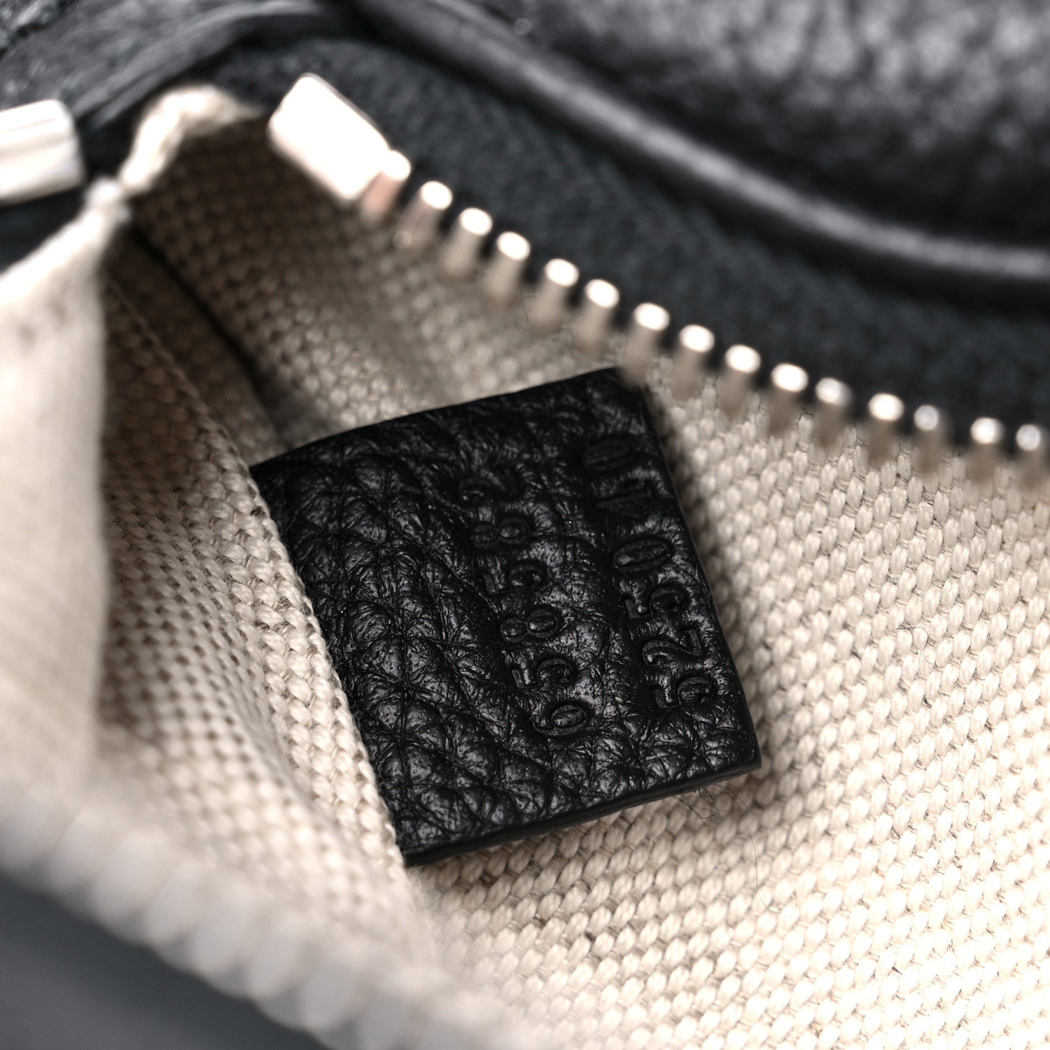 Gucci Piuma Calfskin Jumbo GG Embossed Small Belt Bag Black 7 of 9