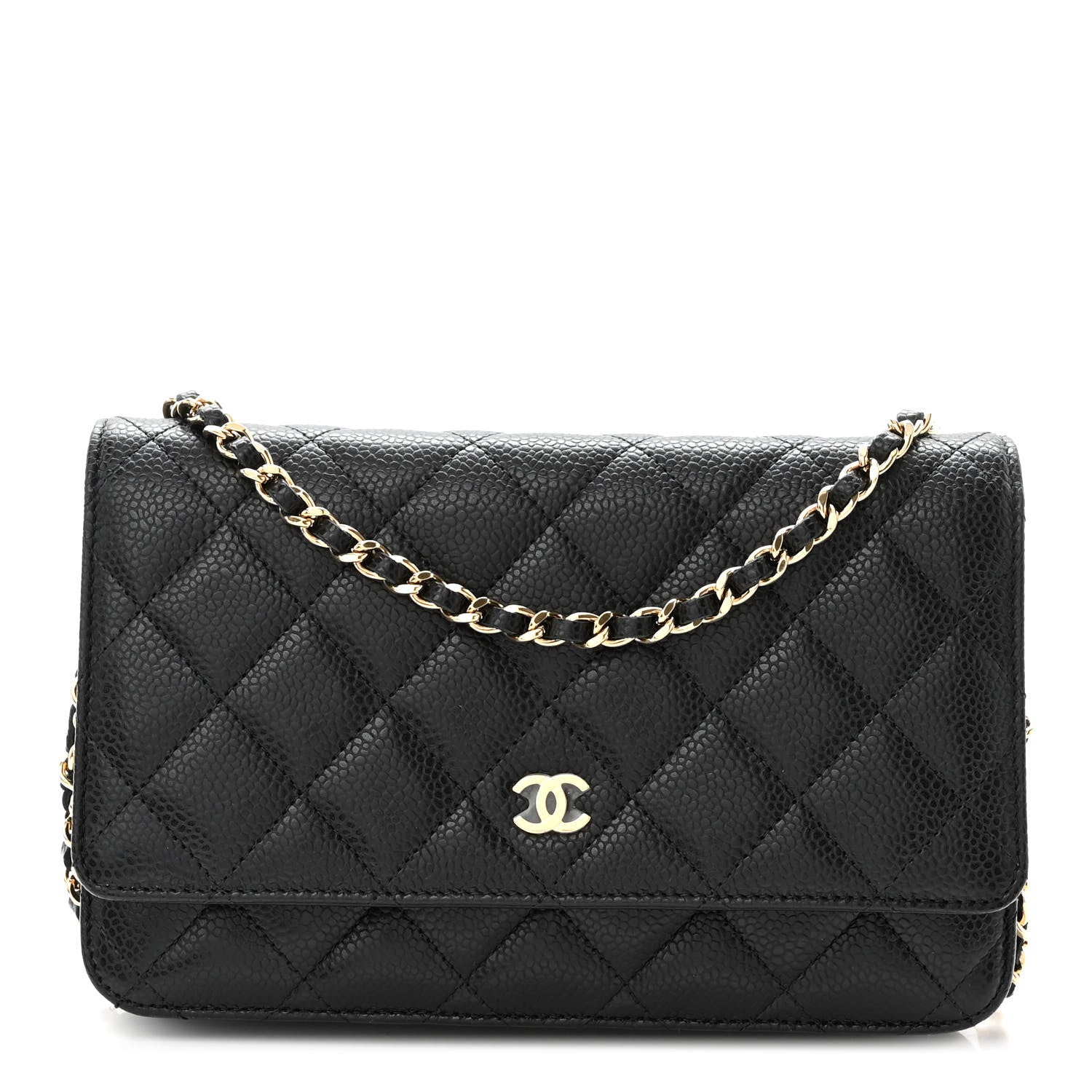 Chanel Caviar Quilted Wallet On Chain WOC Black 1 of 11