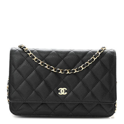Chanel Caviar Quilted Wallet On Chain WOC Black 1 of 11