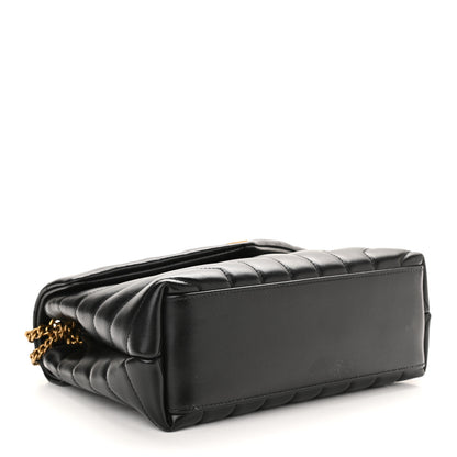 Saint Laurent Calfskin Y Quilted Monogram Small Loulou Chain Satchel Black 4 of 10