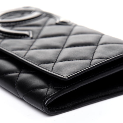 Chanel Calfskin Quilted Cambon Flap Wallet Black 9 of 13