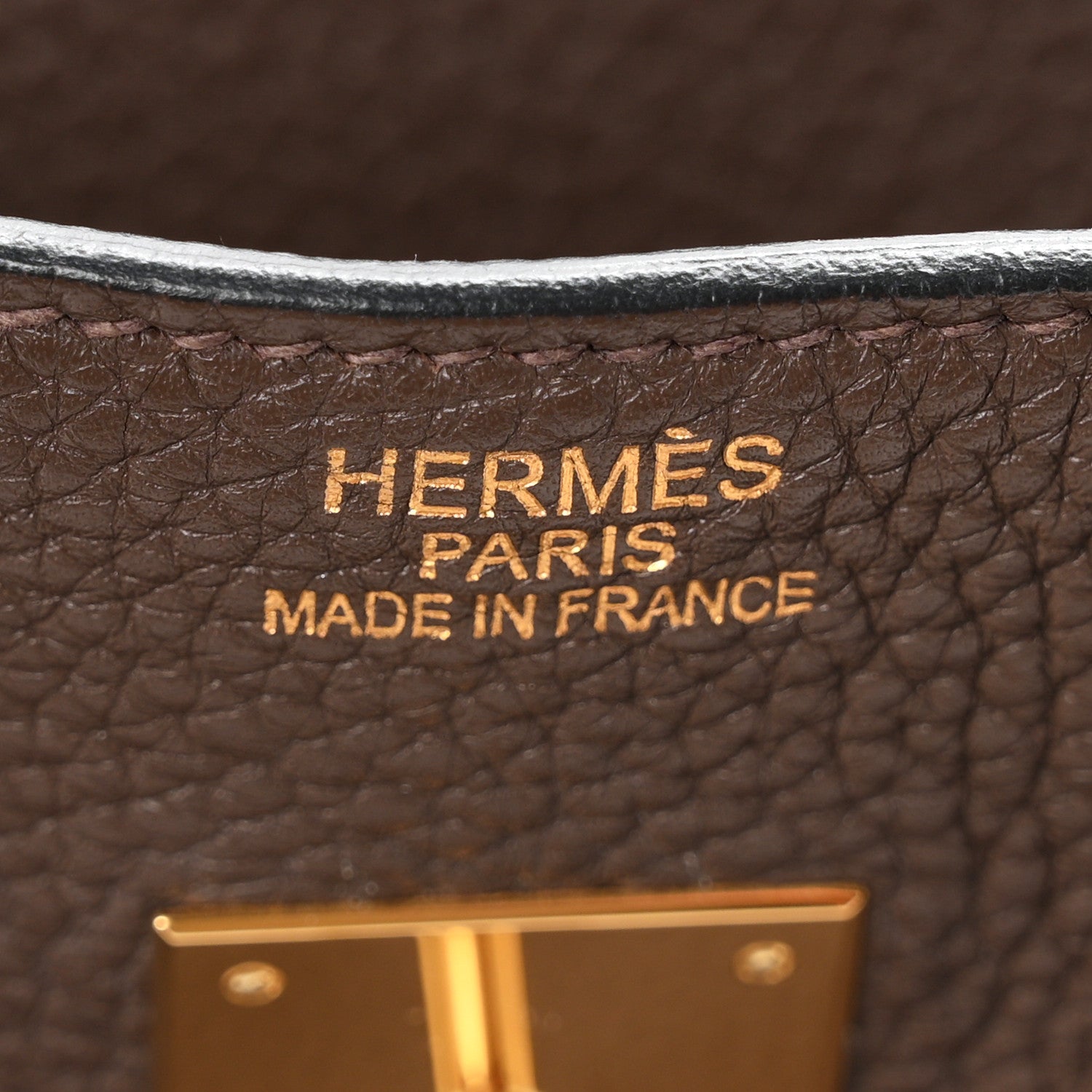 Hermes Taurillon Clemence Birkin 35 Cafe 6 of 11