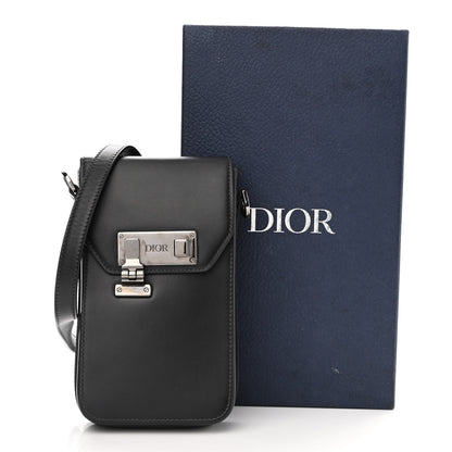 Christian Dior Smooth Calfskin Vertical Pouch Black 12 of 12