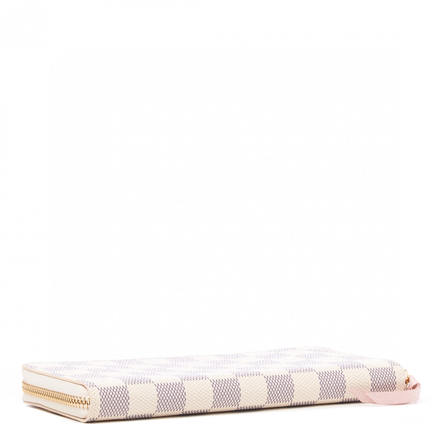 Louis Vuitton Damier Azur Clemence Wallet Rose Ballerine 3 of 8