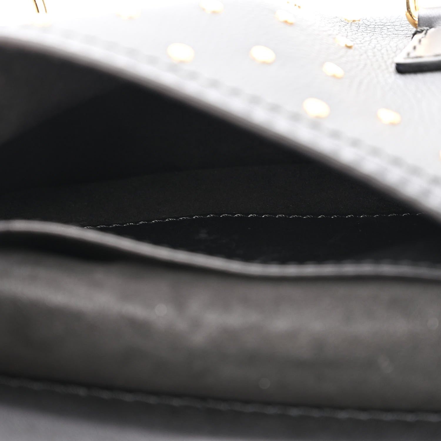 Burberry Soft Grain Calfskin Studded Baby Bridle Saddle Bag Black 5 of 8