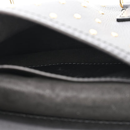Burberry Soft Grain Calfskin Studded Baby Bridle Saddle Bag Black 5 of 8
