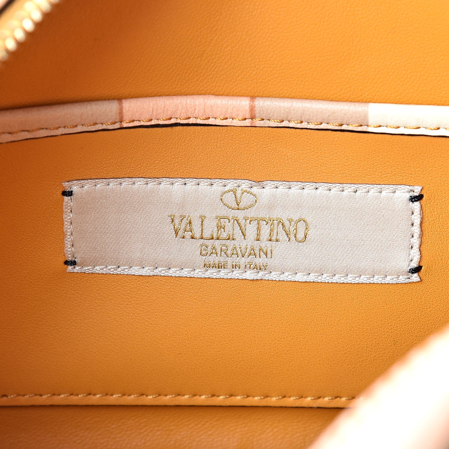 Valentino Garavani Vitello Native Couture 1975 Rockstud Camera Crossbody Bag Orange Multicolor 6 of 10