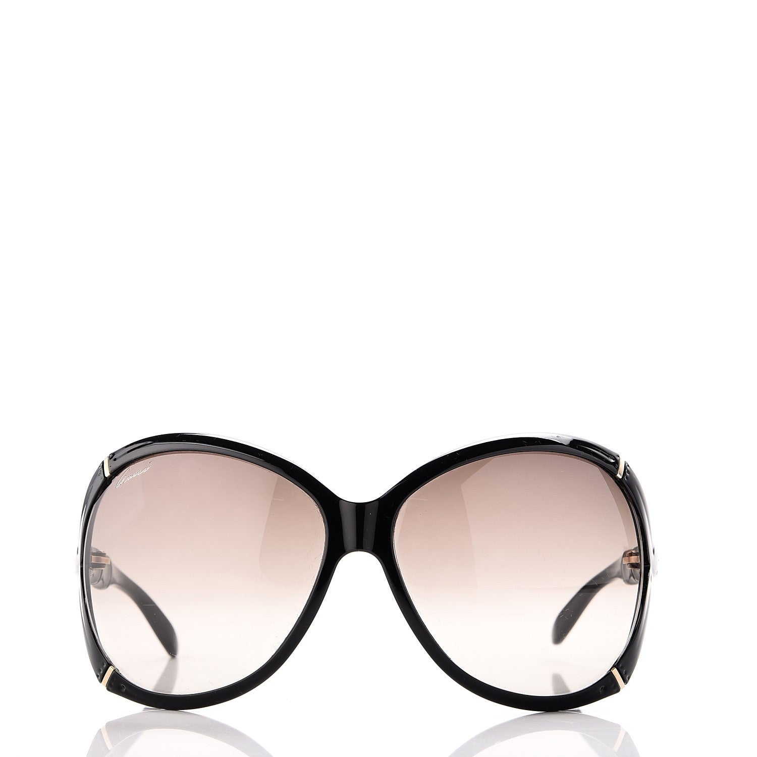 Gucci Oversized Oval Bamboo Sunglasses 3509/S Black 2 of 8